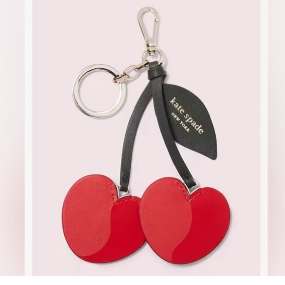 🔥NWOT‼️Kate Spade Cherry Bag Charm/Key Chain - Picture 2 of 3
